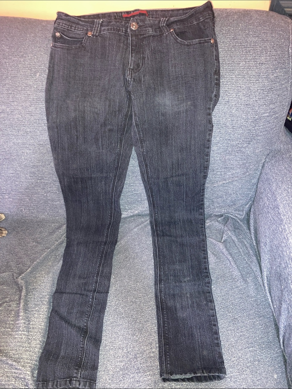 Women's Skinny Jeans in Dark Gray - Classic Slim Fit